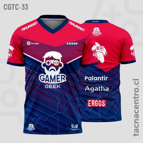 Camisetas Gamer Negro y amarillo 3 Camisetas Gamer azul y rojo