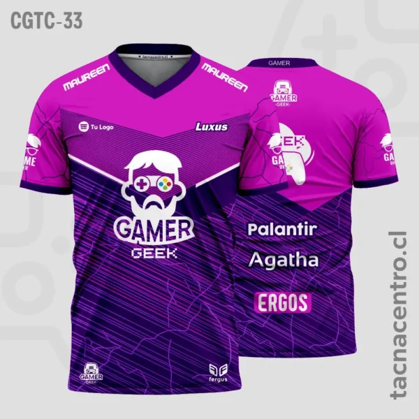 Camisetas Gamer Negro y amarillo 2 Camisetas Gamer morado y lila
