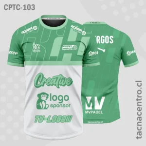 Camisetas de Padel Blanco y VERDE