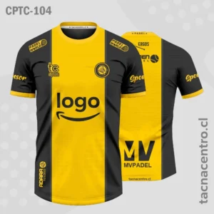 Modelos de Camisetas de Pádel 73 Camisetas de Padel Negro y AMARILLO