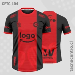Camisetas de Padel Negro y ROJO
