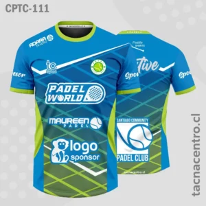 Modelos de Camisetas de Pádel 38 Camisetas de Padel Celeste y verde