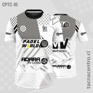 Modelos de Camisetas de Pádel 63 Camisetas de Padel blanco con rayas negras
