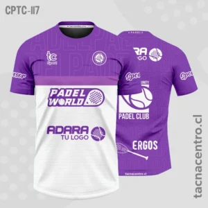 Modelos de Camisetas de Pádel 60 Camisetas de Padel Morado y blanco