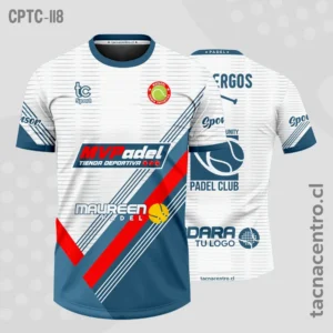 Modelos de Camisetas de Pádel 24 Camisetas de Padel Blanco y azul