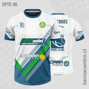 Camisetas de Padel Blanco y azul