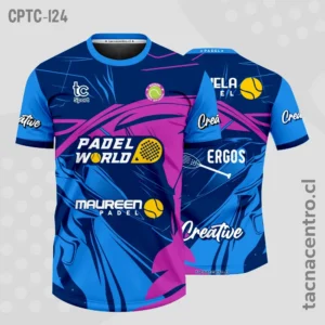 Camisetas de Padel azul y celeste