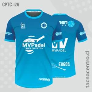 Camisetas de Padel celeste