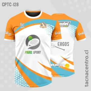 Modelos de Camisetas de Pádel 51 Camisetas de Padel naranja y blanco