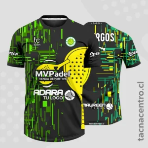 Modelos de Camisetas de Pádel 99 Camisetas de Padel verde y amarillo