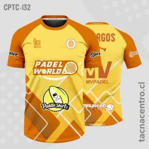Modelos de Camisetas de Pádel 8 Camisetas de Padel Amarillo y naranja