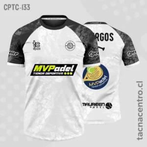 Modelos de Camisetas de Pádel 30 Camisetas de Padel Blanco y mangas negras