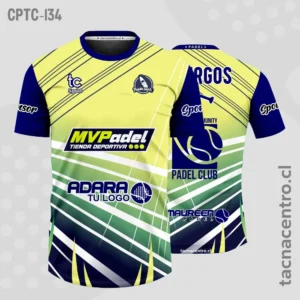 Modelos de Camisetas de Pádel 33 Camisetas de Padel amarillo y azul