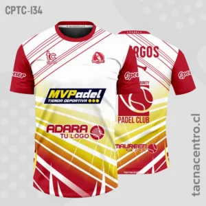 Modelos de Camisetas de Pádel 32 Camisetas de Padel Blanco y rojo