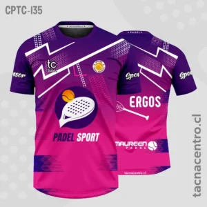 Modelos de Camisetas de Pádel 11 Camisetas de Padel fucsia y morado