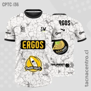 Modelos de Camisetas de Pádel 87 Camisetas de Padel grises con grietas