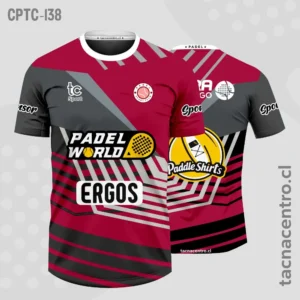 Modelos de Camisetas de Pádel 46 Camisetas de Padel Gris y guinda