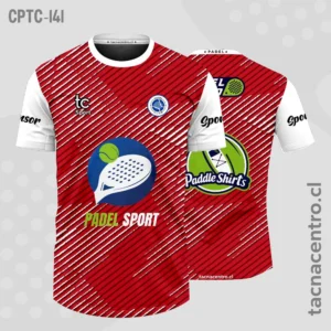 Modelos de Camisetas de Pádel 59 Camisetas de Padel ROJO con blanco