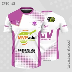 Camisetas de Padel blanco y morado