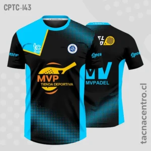 Modelos de Camisetas de Pádel 45 Camisetas de Padel negro y celeste