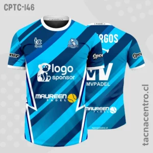 Camisetas de Padel celeste y azul