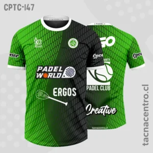 Modelos de Camisetas de Pádel 100 Camisetas de Padel Verde con negro