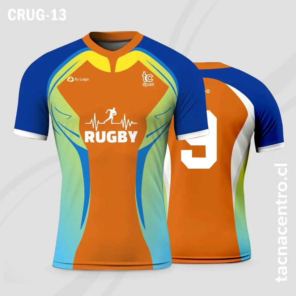 Camisetas de Rugby Tricolor