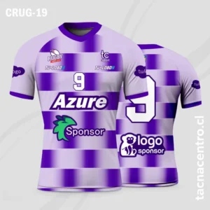 Camisetas de Rugby Violeta cuadrile