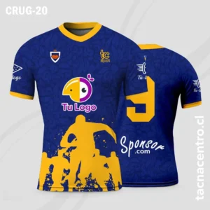 Camisetas de Rugby Azul y amarillo