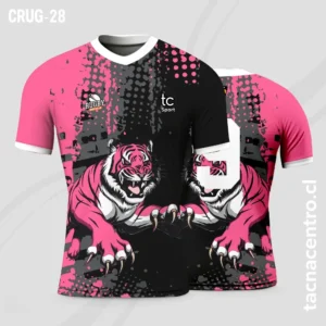 Camisetas de Rugby rosado y negro