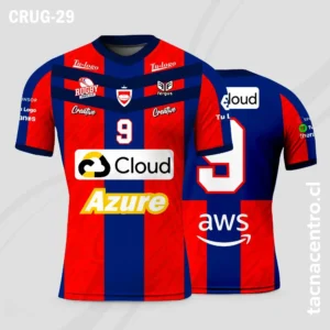Camisetas de Rugby rojo y azul