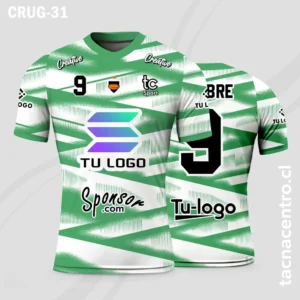 Camisetas de Rugby Verde con rayas