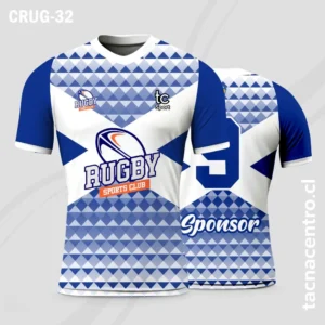 Camisetas de Rugby azul y blanco