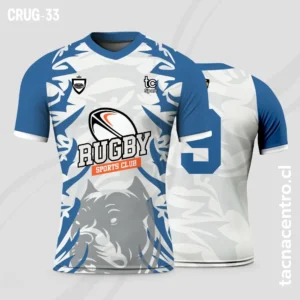 Camisetas de Rugby Gris y azul