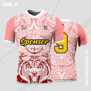 Camisetas de Rugby Rosado con tigre