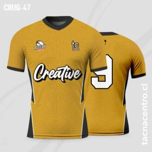 Camisetas de Rugby dorado