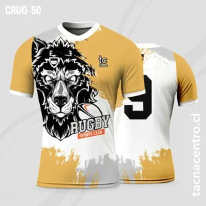 Camisetas de Rugby dorado y negro