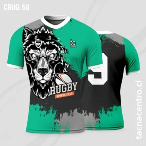 Camisetas de Rugby Verde y negro
