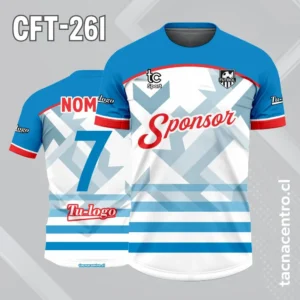 Camiseta de Futbol CELESTE BLANCO