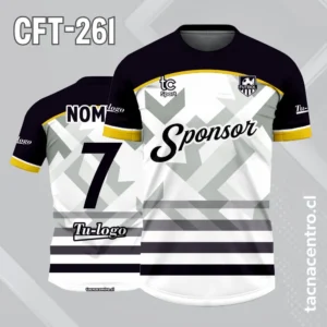 Camiseta de Futbol BLANCO Y NEGRO