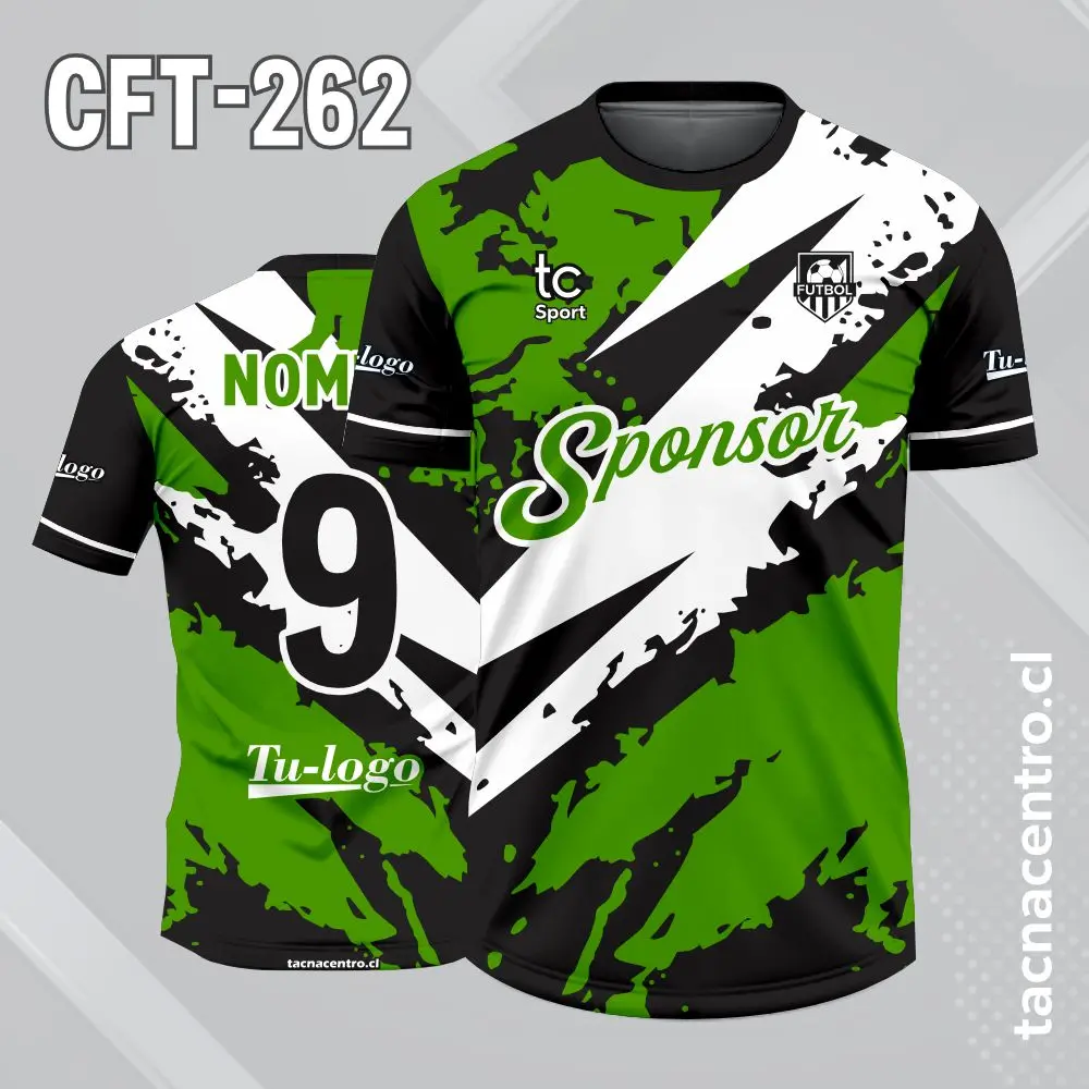 Camiseta de Futbol Verde blanco