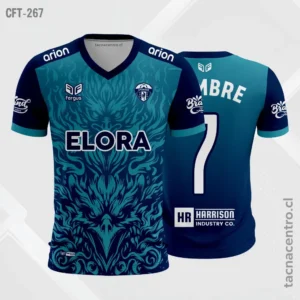 Camisetas de Fútbol Personalizadas: Diseño Gratis 8 Camiseta de Futbol negro y azul