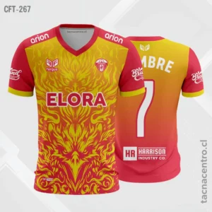 Camisetas de Fútbol Personalizadas: Diseño Gratis 7 Camiseta de Futbol Amarillo rosado