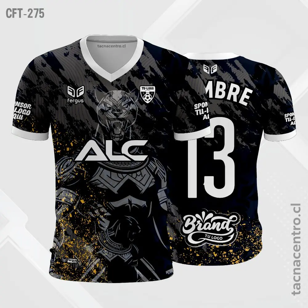 Camiseta de Futbol Negro