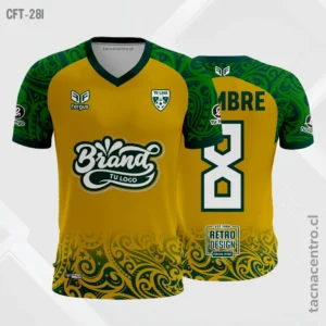 Camiseta de Futbol amarillo y verde