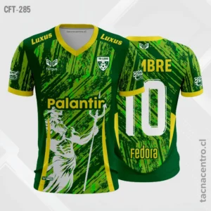 Camiseta de Futbol verde y amarillo