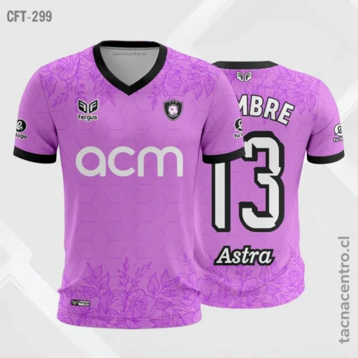 Camiseta de Futbol Lila