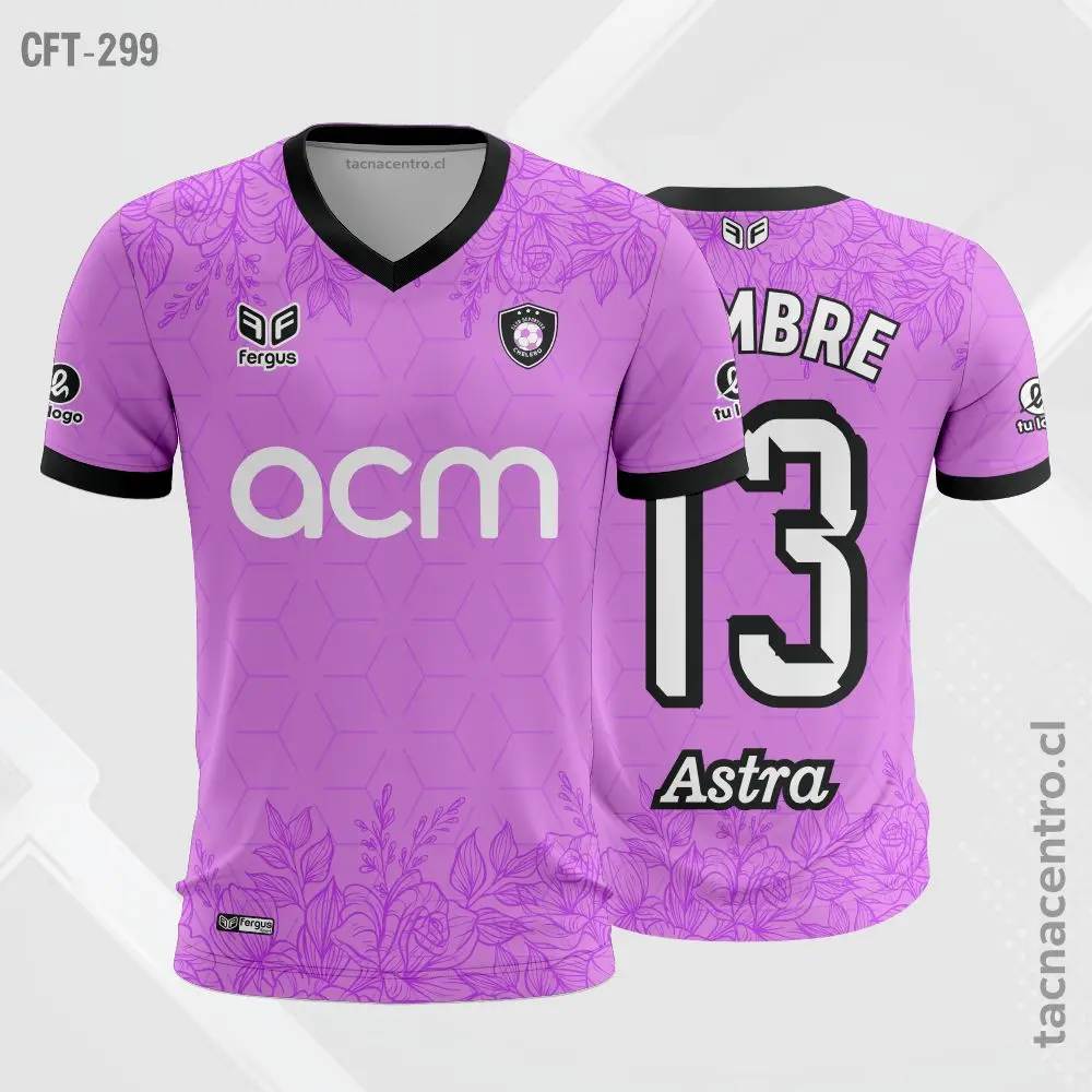 Camiseta de Futbol Lila