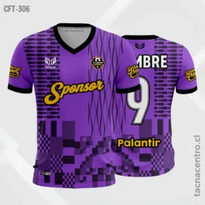 Camisetas de Fútbol Personalizadas: Diseño Gratis 11 Camiseta de Futbol Morado
