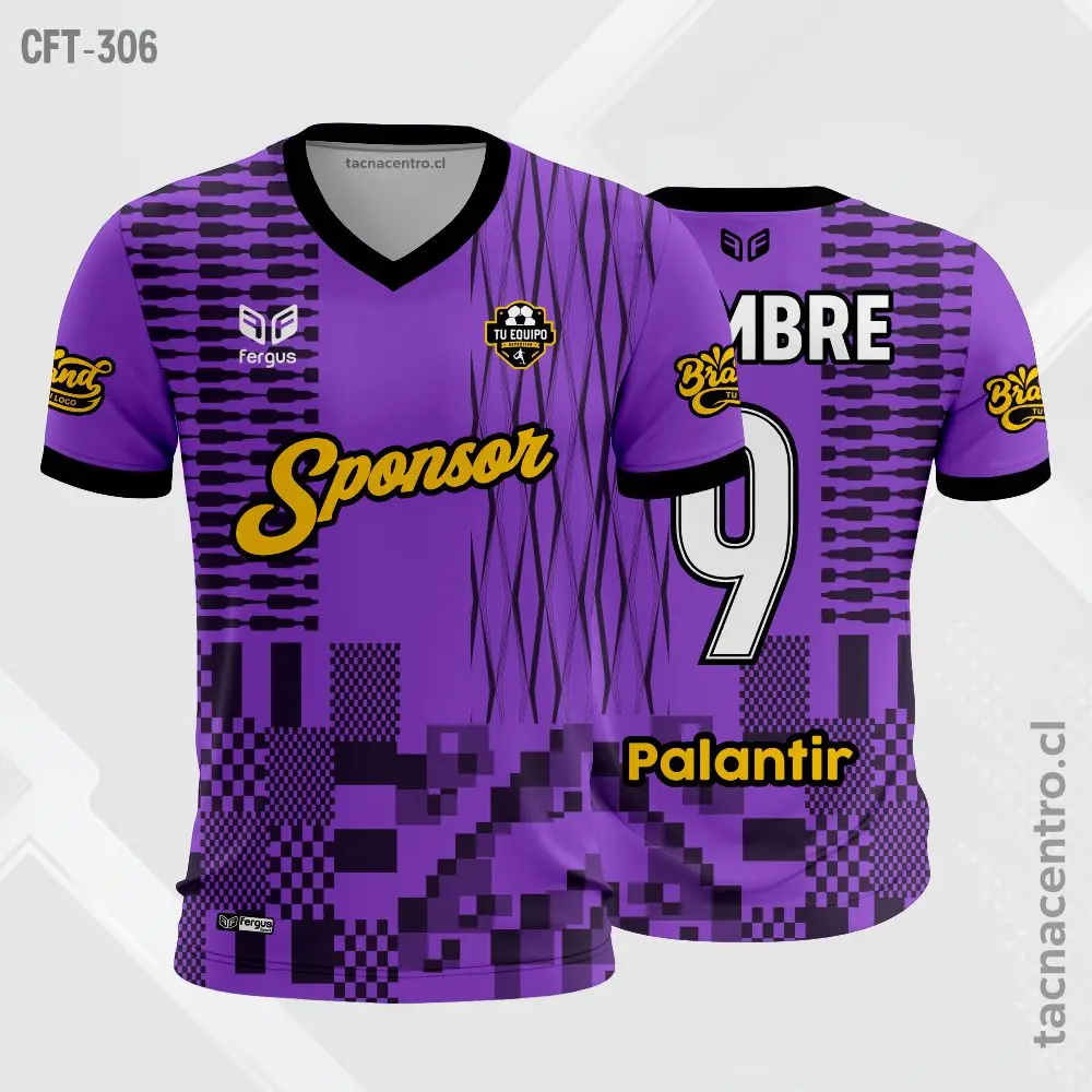 Camiseta de Futbol Morado